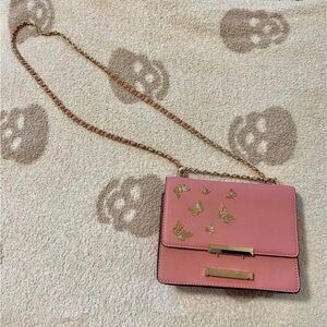 Aldo Butterfly Pink and Gold Women's Bag